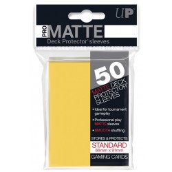 Ultra Pro Standard Card Sleeves Pro-Matte Yellow (50ct)